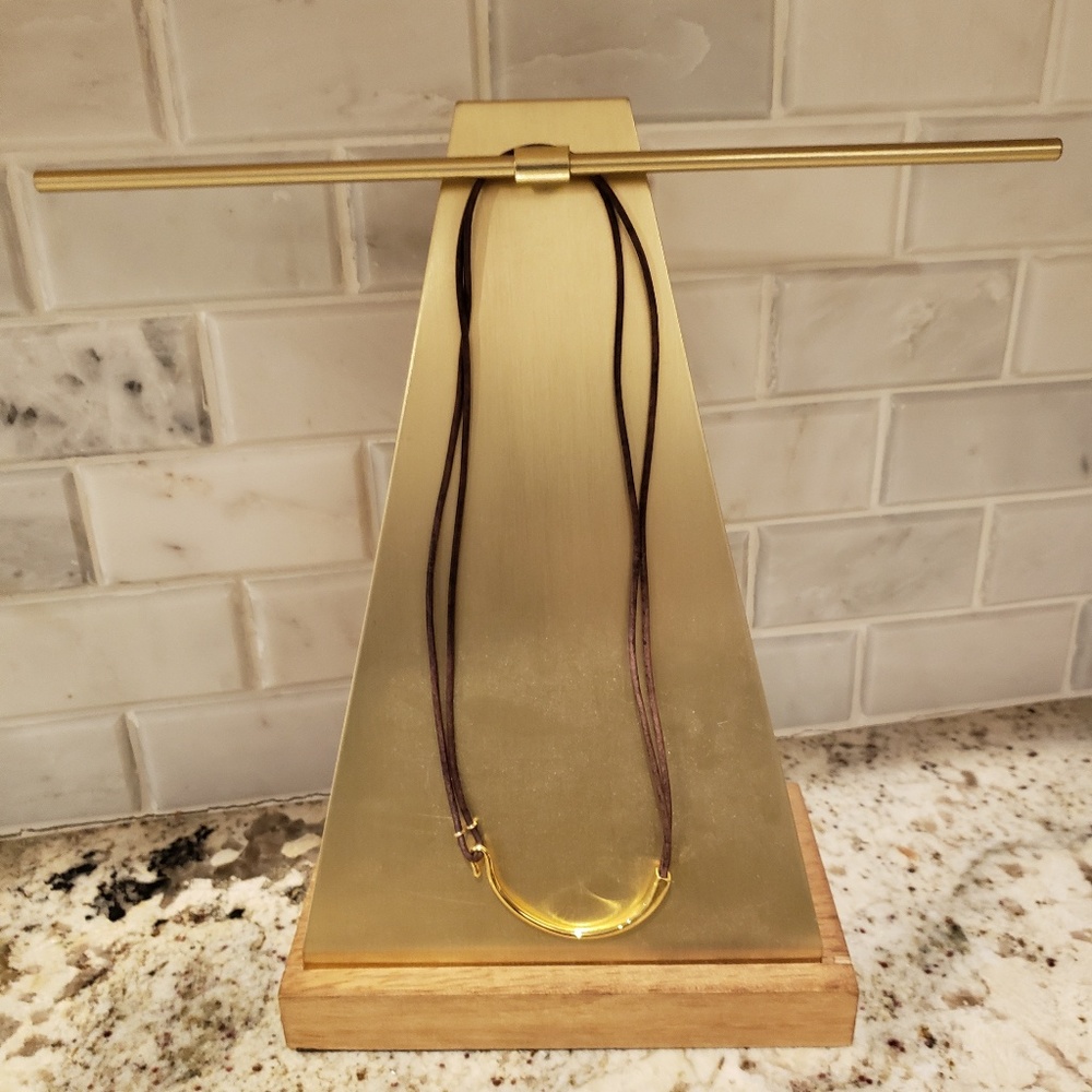 Gold rope necklace
